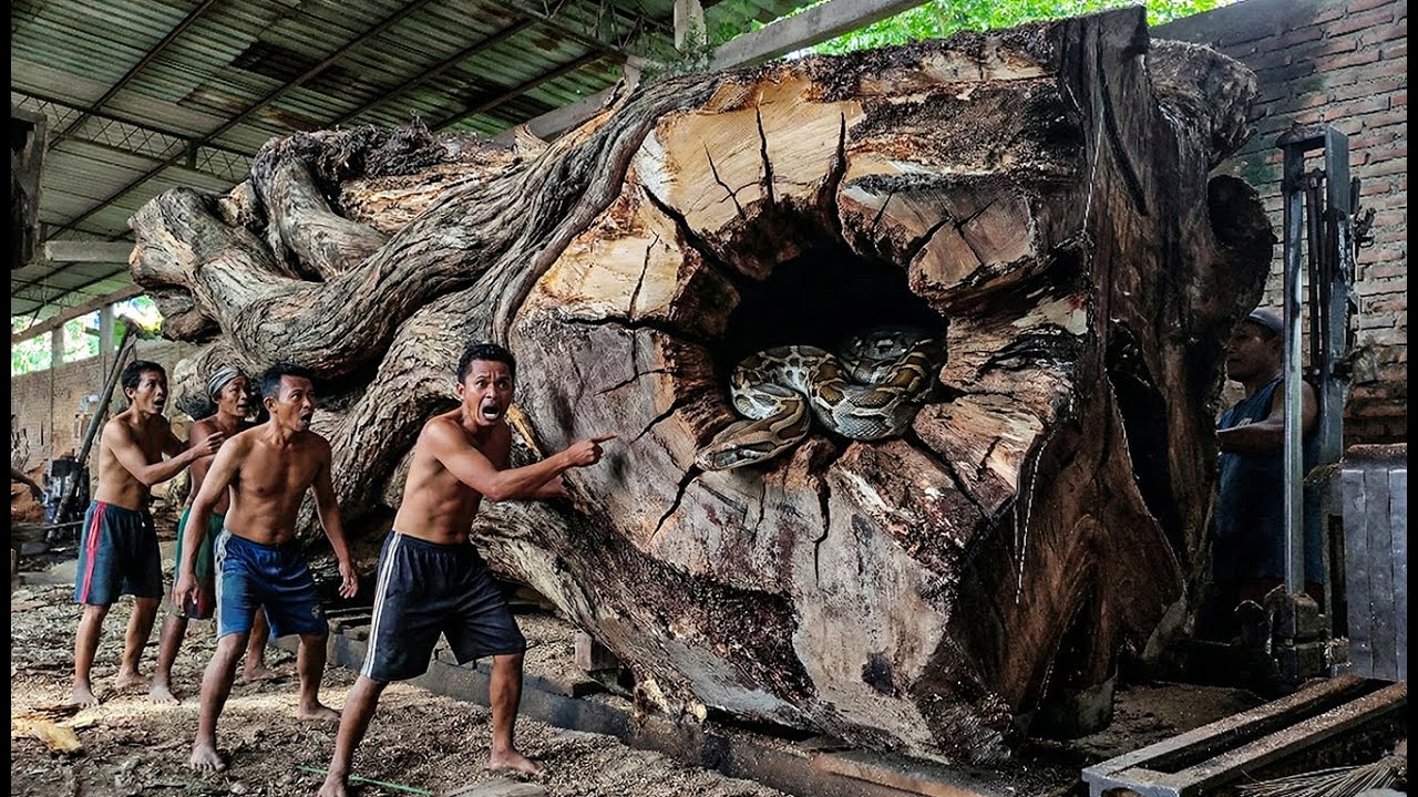 INCREDIBLE FIND!! Worker Uncovers Something Hidden Inside Decades Old Joar Wood