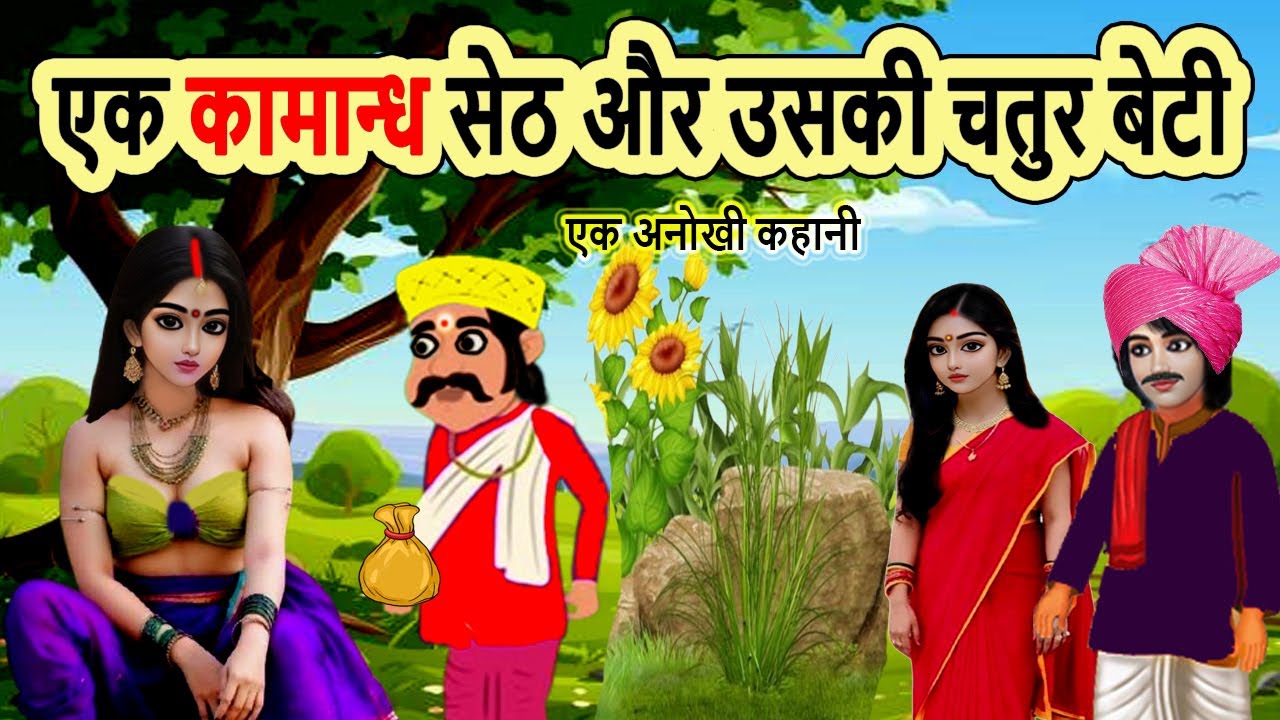 एक कामान्ध सेठ और उसकी चतुर बेटी | moral story | hindi kahani | cartoon | bedtime | mann k voice