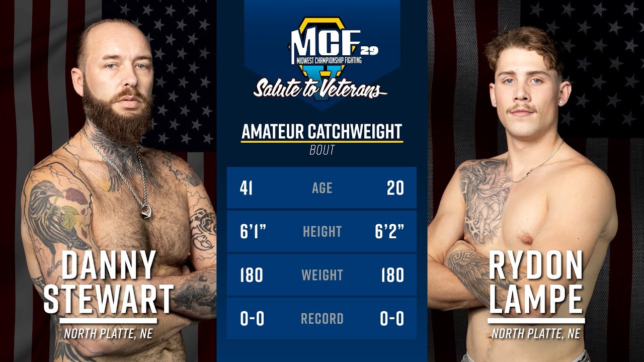 Дэнни Стюарт против Райдона Лампе | MCF 29 | Nebraska MMA