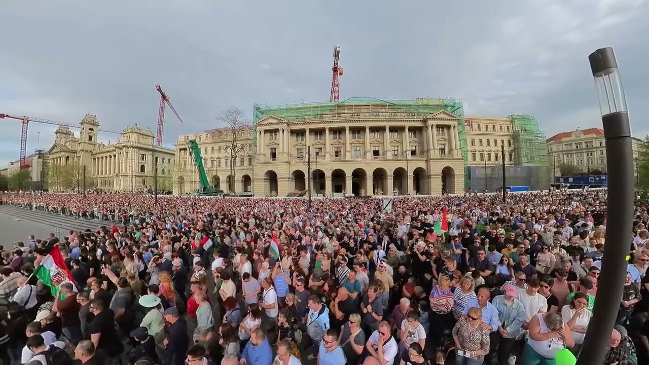 Magyar Péter beszéde 2024 április 6-án a Parlament előtt