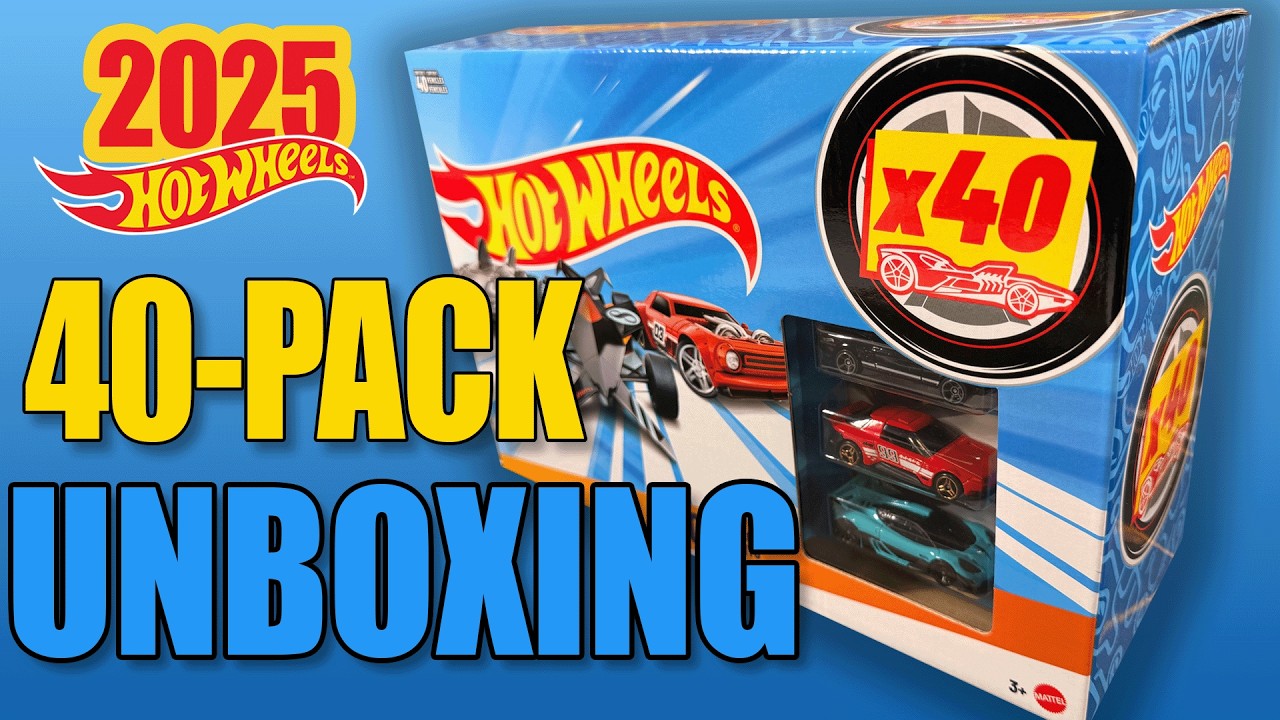 Распаковка набора Hot Wheels 2025 года, 40 штук!! Что внутри?