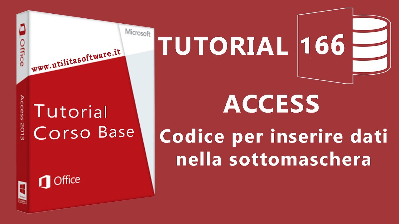 Access: Codice per inserire dati nella sottomaschera - Tutorial 166