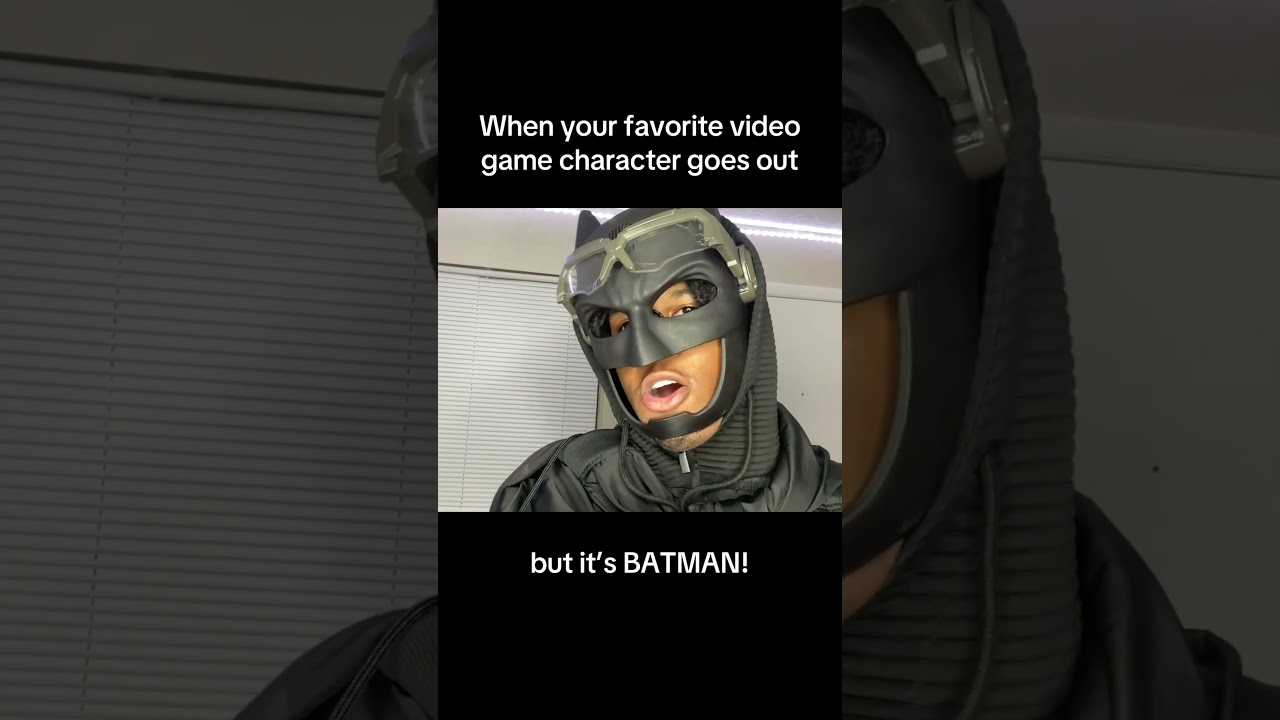 When your favorite video game character goes out sad but it’s Batman