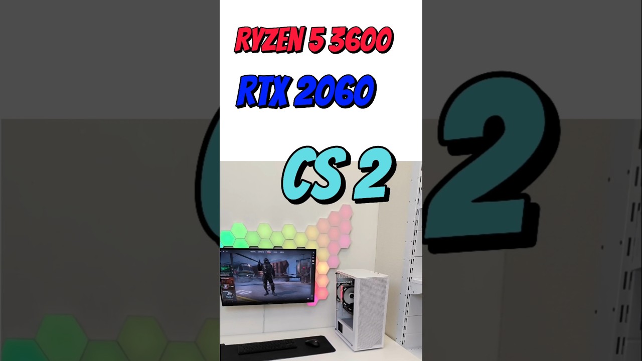 ФПС в КС 2 ПК за 45к #3600 #rtx2060 #cs2 #пк #сборкапк