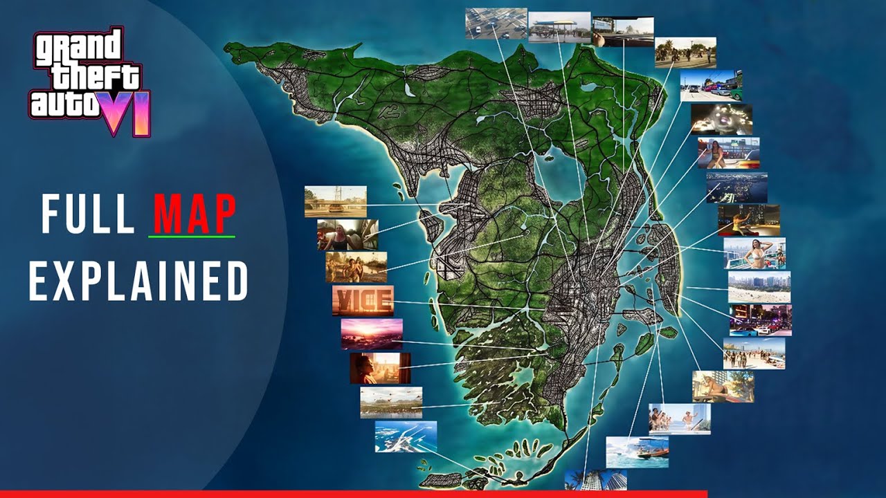 Full GTA 6 Huge Map Explained in One Shot.