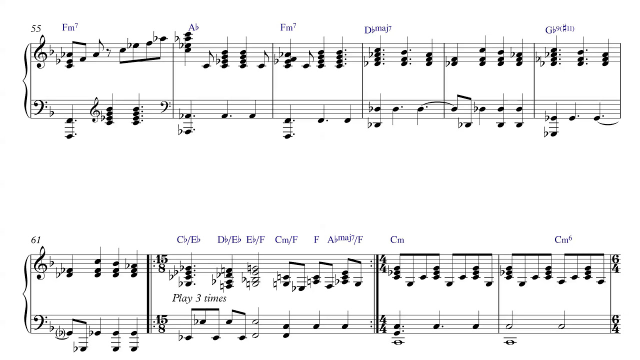 Genesis - One For The Vine - Piano Sheet Music + PDF