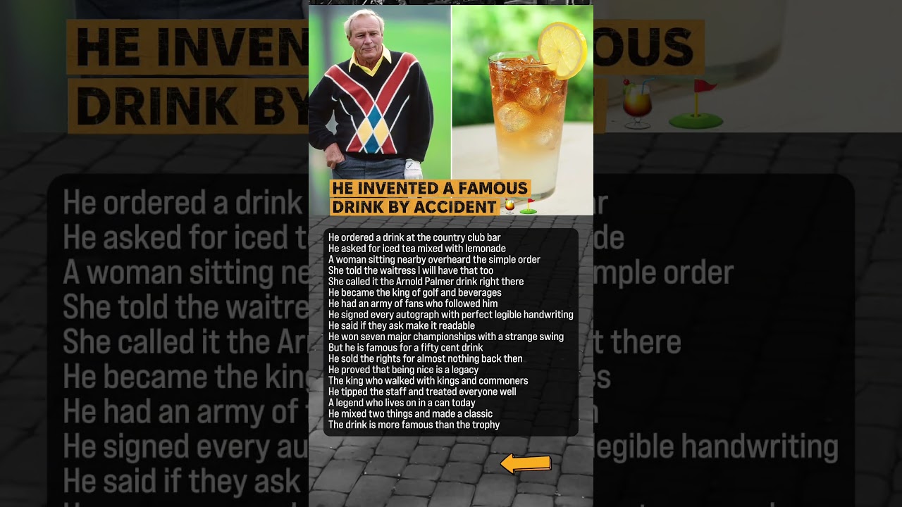 Arnold Palmer Created The Drink By Accident