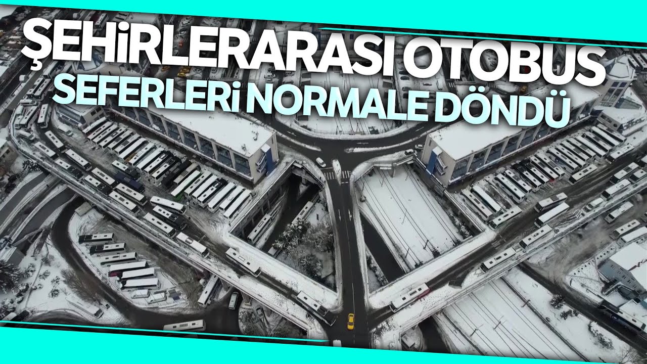 Esenler Otogarı’nda Yeniden Başlayan Seferler Drone ile Görüntülendi