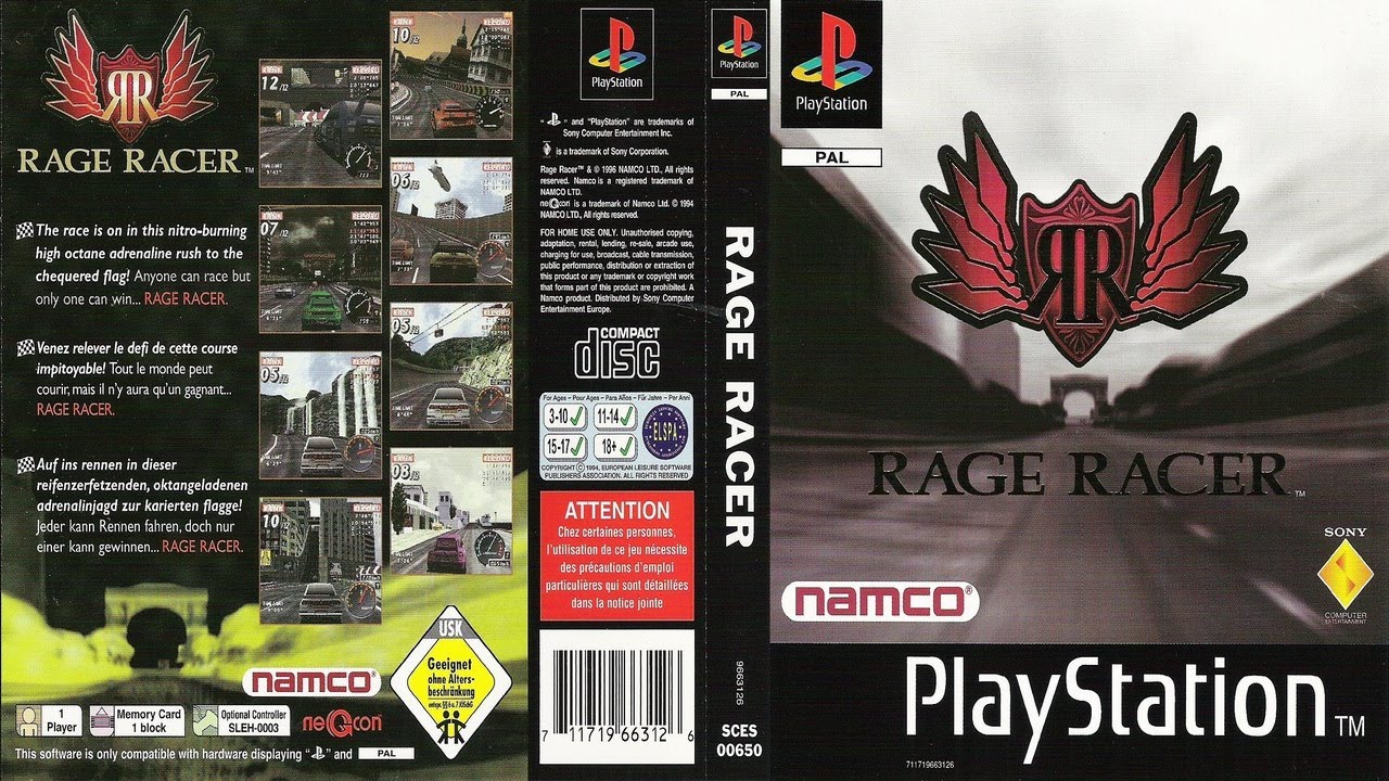 Rage Racer (1996) - Full Gameplay | PS1 | UHD | 4K |