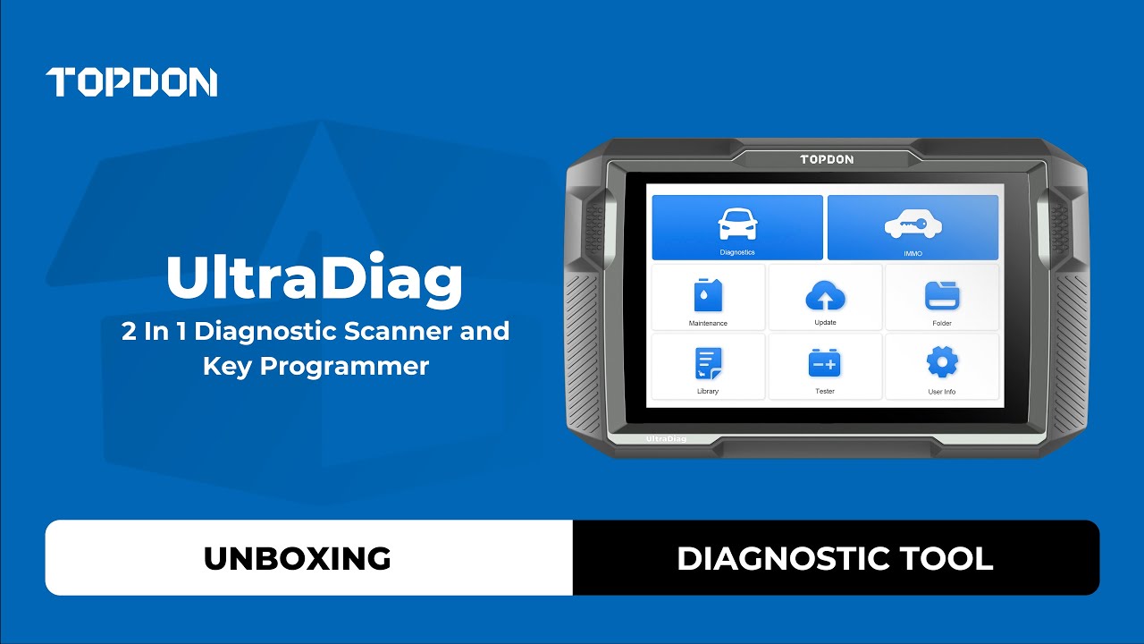 TOPDON UltraDiag | Unboxing | 2-in-1 Diagnostic Scanner And Key Programmer Tool