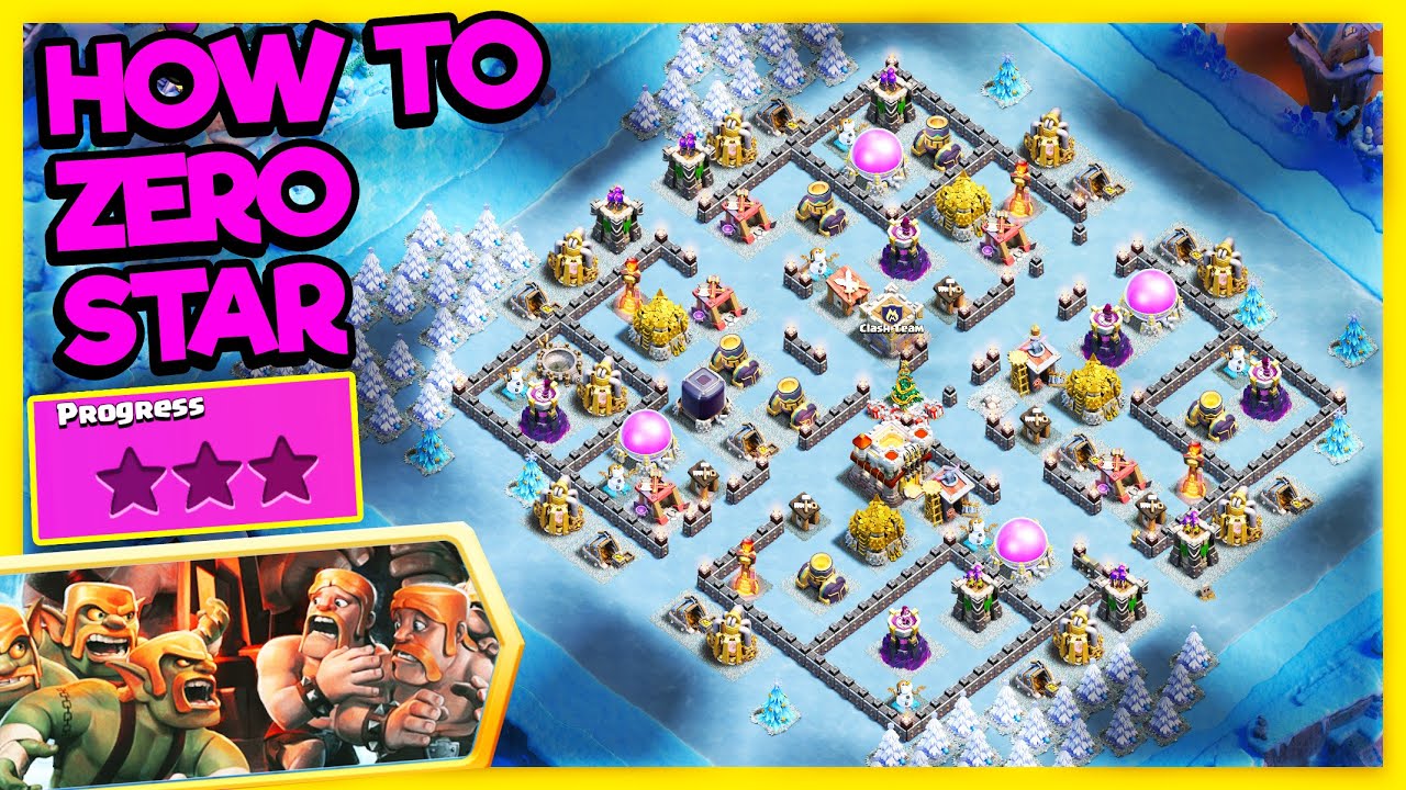 HOW TO 0 STAR SNOW DAY CHALLENGE IN CLASH OF CLANS