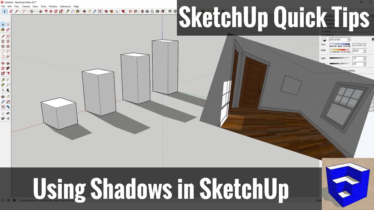 Working with Shadows in SketchUp - SketchUp Quick Tips