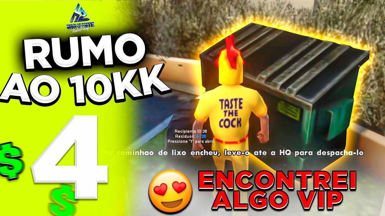 BILL ENCONTROU ALGO VIP na LIXEIRA - RUMO AOS 10 MILHÕES no GTA HZRP #4