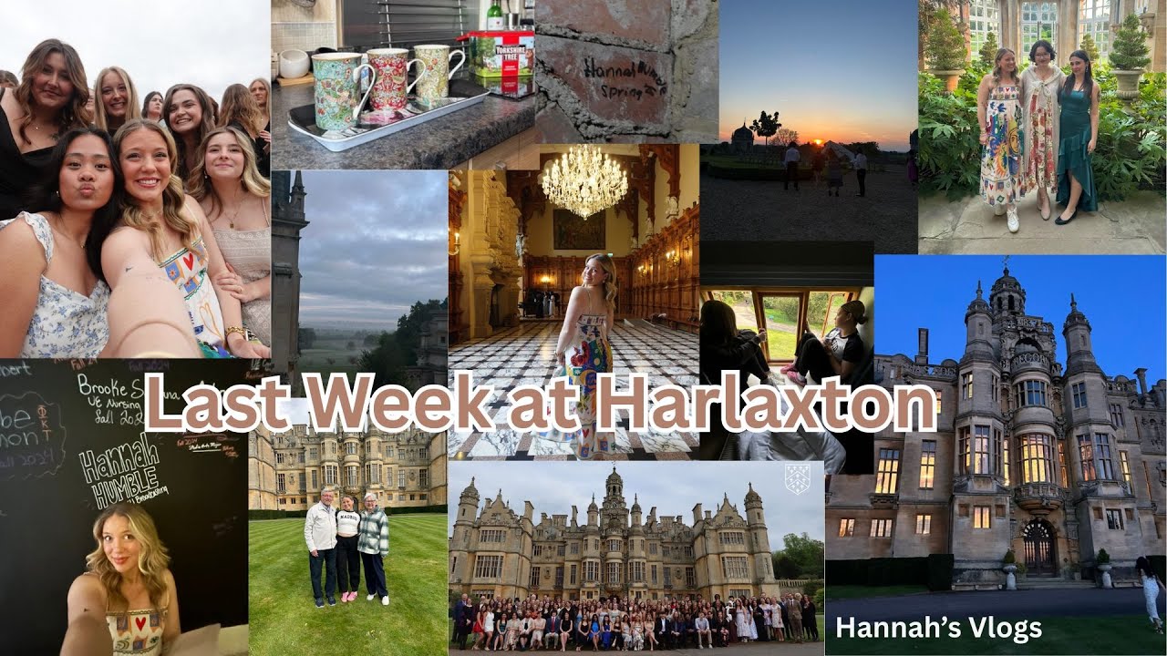 Last Week at Harlaxton || Tea & British Movies, Fancy Valedictory dinner, England Sunrise
