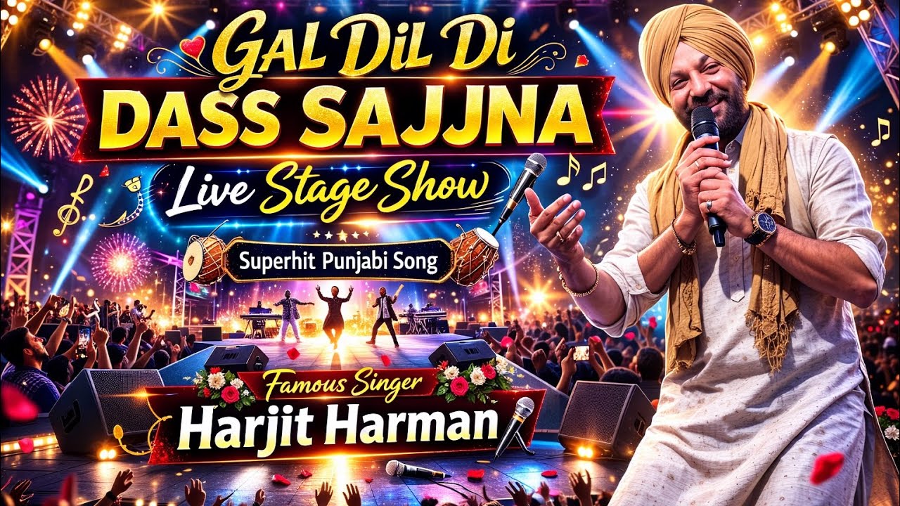 Gal Dil Di Dass Sajjna | Harjit Harman Live Stage Show | Superhit Punjabi Song
