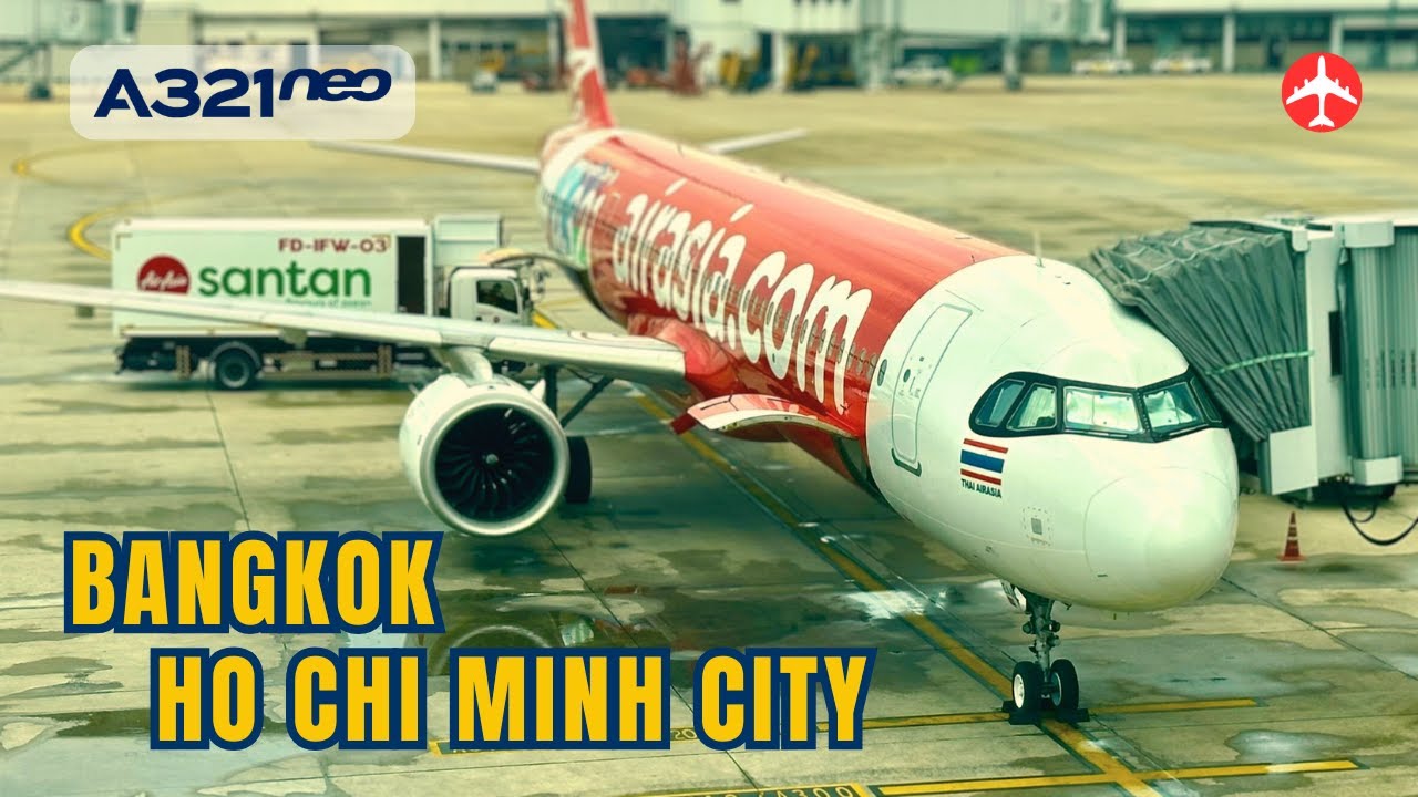 AIRASIA A321neo flight Bangkok to Ho Chi Minh City [April 2025]