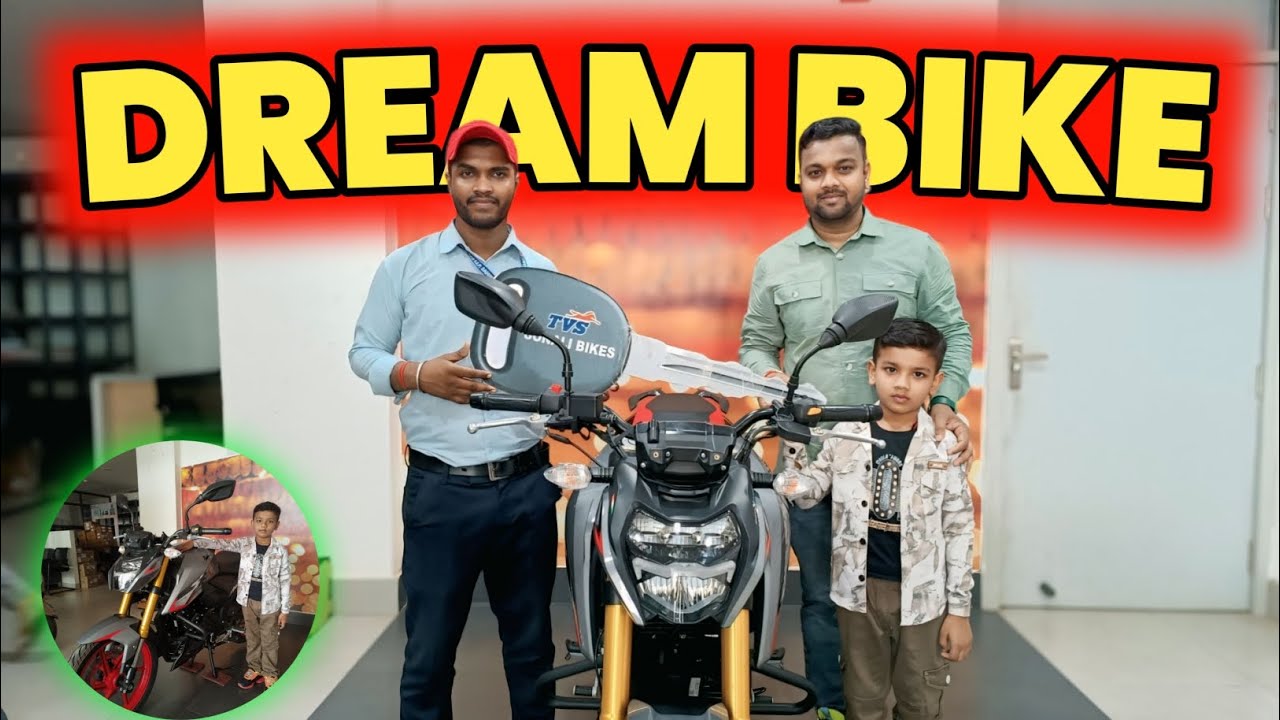 Delivery of Dream Bike | Apache RTR 160 4v Dual Channel ABS With USD Forks | Pankaj Puja Vlogs