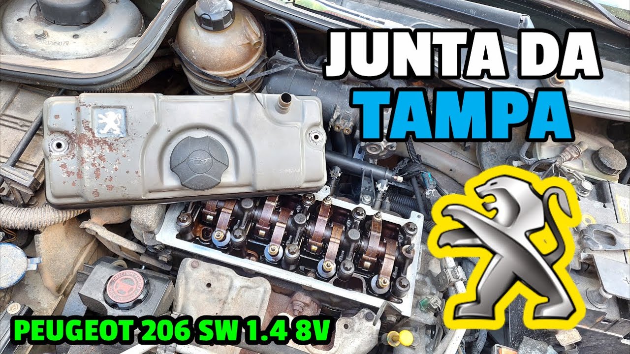 COMO TROCAR A JUNTA DA TAMPA DE VÁLVULAS DO PEUGEOT 206