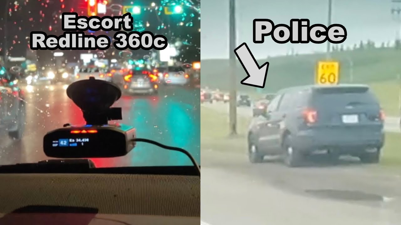 Escort Redline 360c Radar Detector Detecting Police Radar