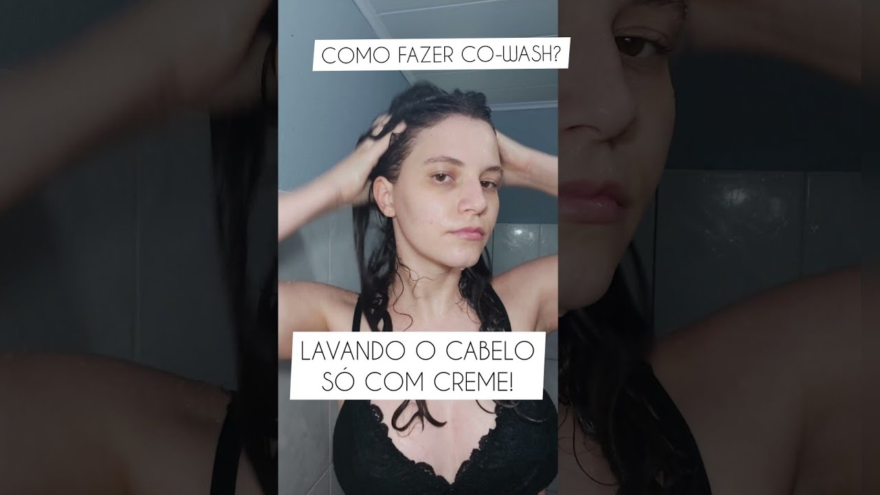 ❓COMO FAZER CO-WASH? Lavando o cabelo somente com m&aacute;scara liberada! Cuidados com os cabelos #shorts