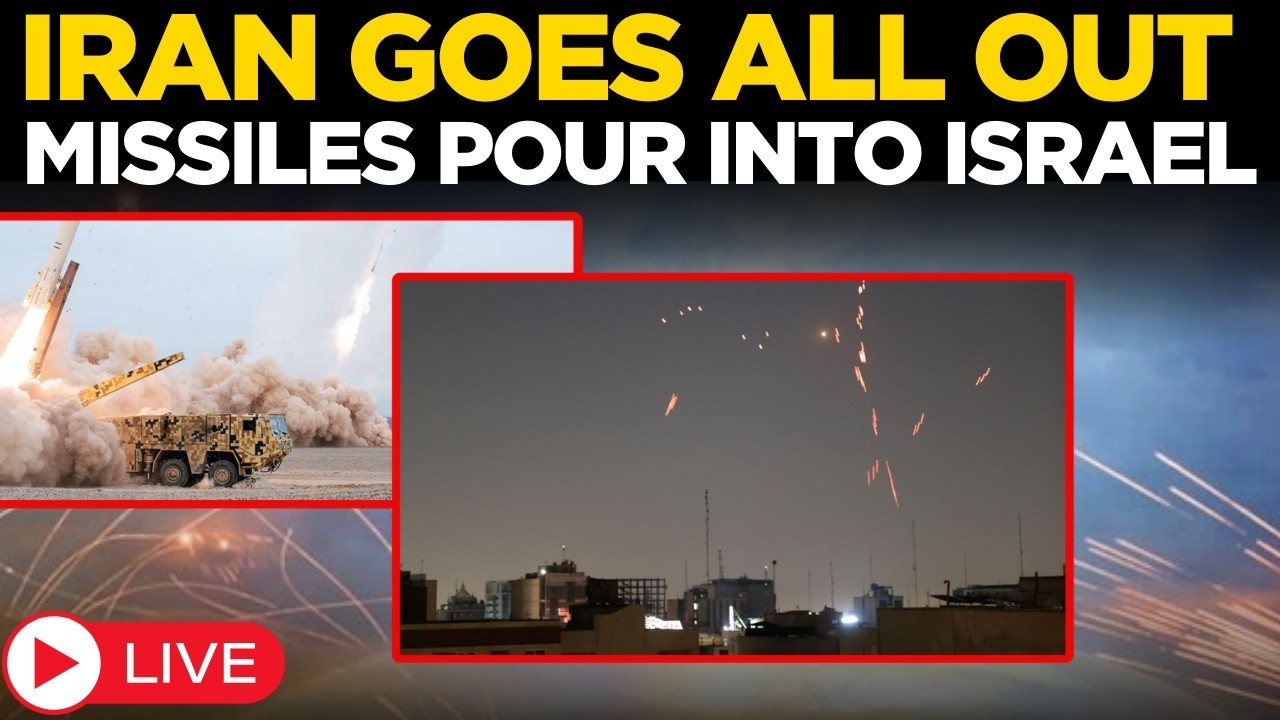 LIVE: Iran Attacks With Full Might, Israel Hit Across Haifa, Tel Aviv, Jerusalem | Missiles vs Dome
