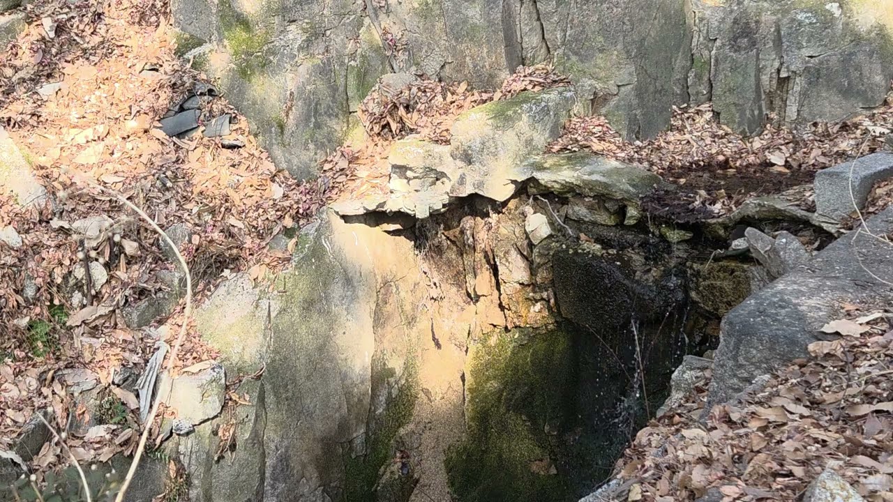 Space out by falling water
