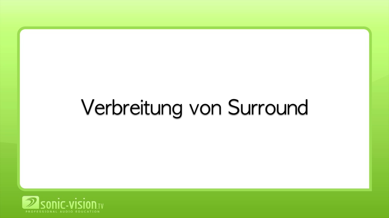 22.1 Mehrkanalton(Surround) - Einleitung