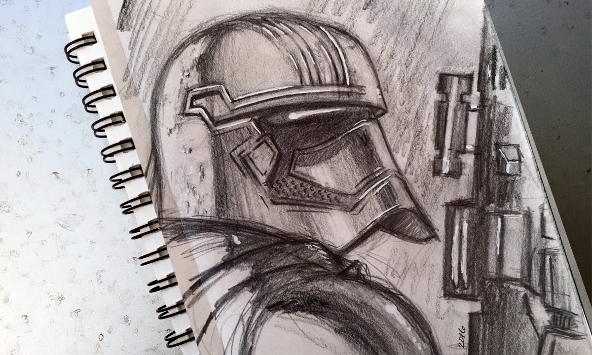 How To Sketch: Captain Phasma