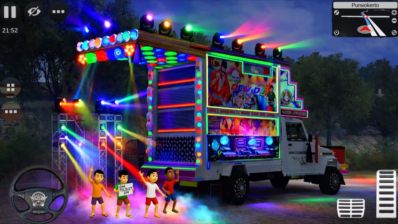 Indian Loading Dj Pickup ! Loading Dj Pickup Game bus Simulator Indonesia ! Marwadi remix dj song 