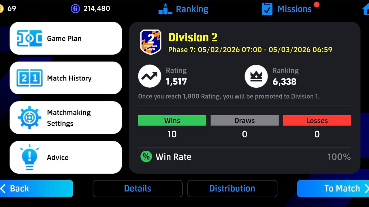 100 % WIN PERCENTAGE 🤯 | ALREADY REACHING 2 DIVISION 🔥