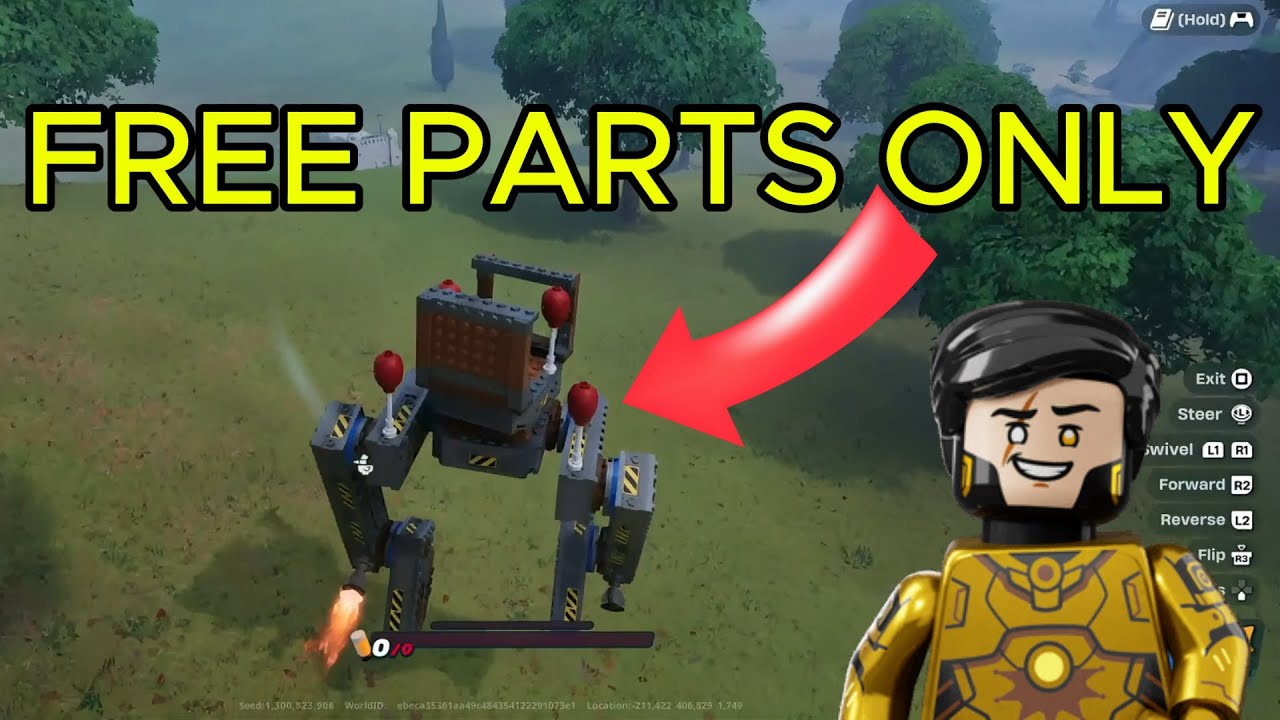 Как построить двуногое шагающее транспортное средство! LEGO FORTNITE BUILDS