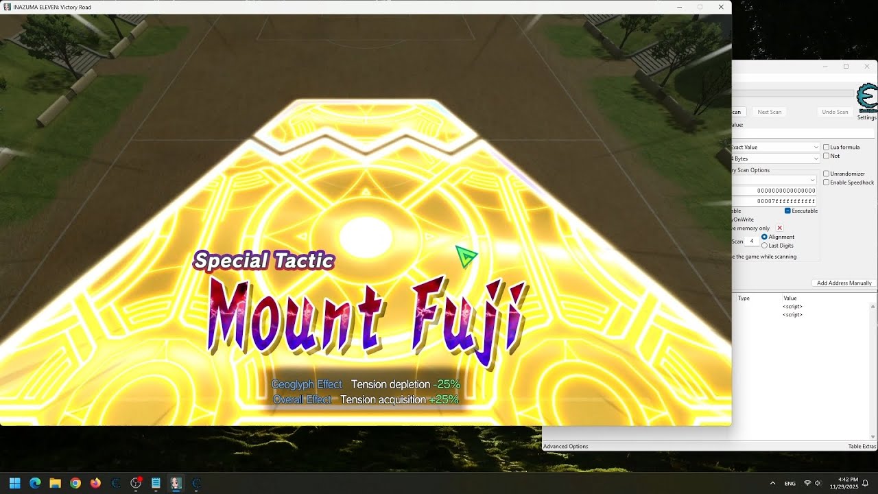 Inazuma Eleven Victory Road - Cheat Special Moves Cooldown