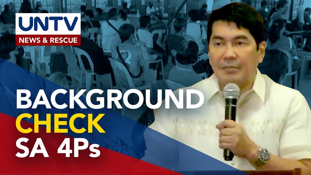 Background check sa 4Ps beneficiary na posibleng maalis sa listahan, hiniling sa DSWD