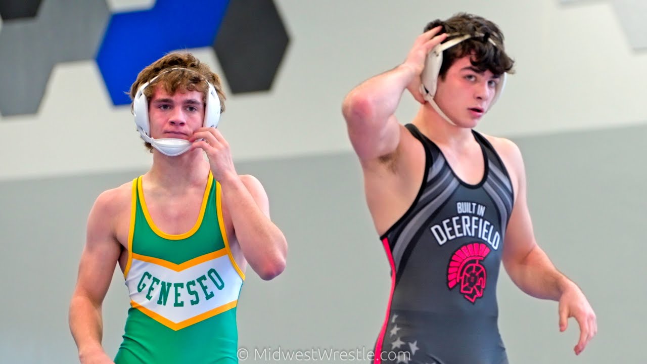 145 – Lucio Morgan of Deerfield IL {red} defeated Josh Hock {green} of Geneseo IL