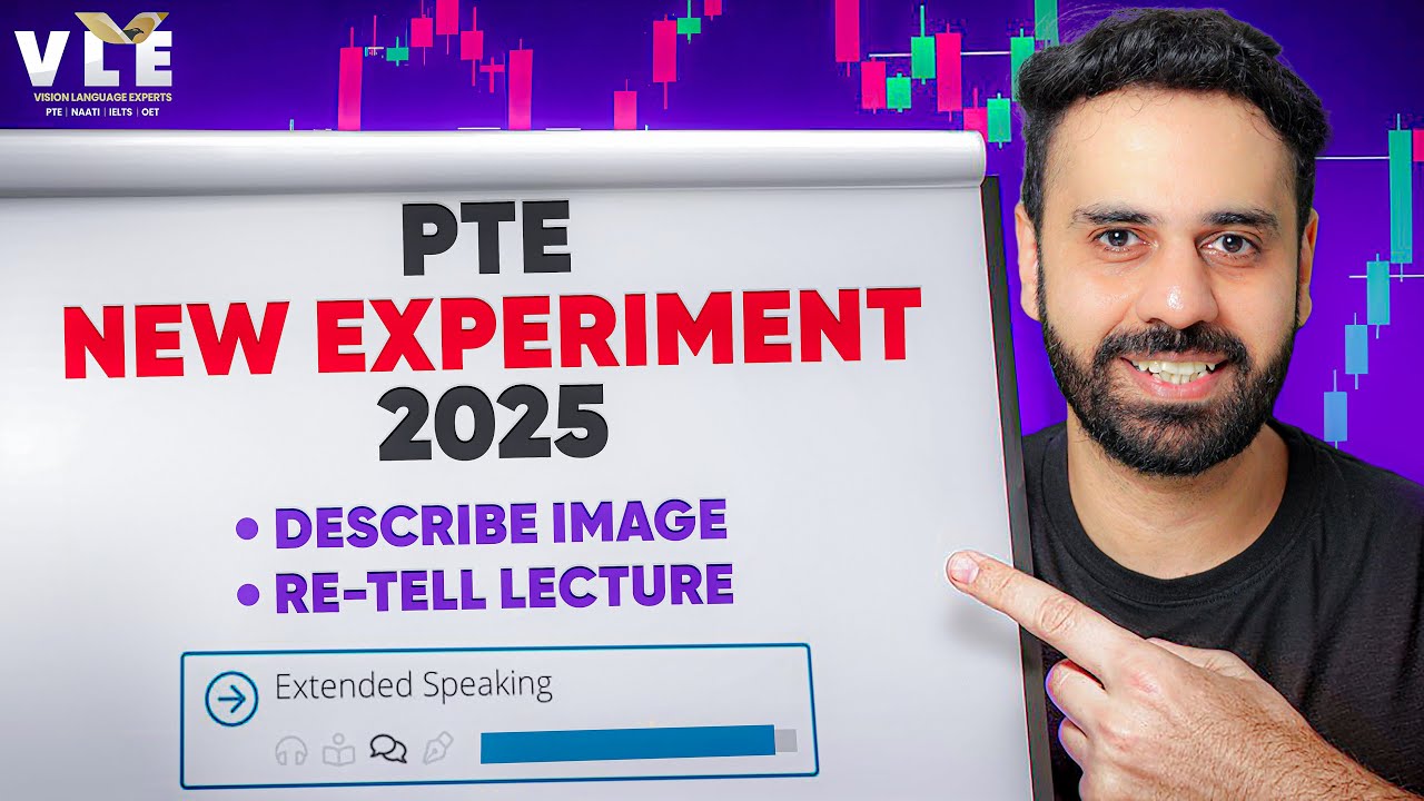 (New Experiment 2025) PTE Extended Speaking | Describe Image and Retell Lecture | VLE