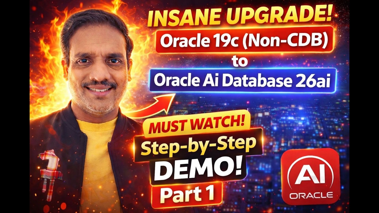 Oracle 19c (Non-CDB) - Oracle AI Database 26ai Upgrade through AutoUpgrade Step by Step Demo -Part 1