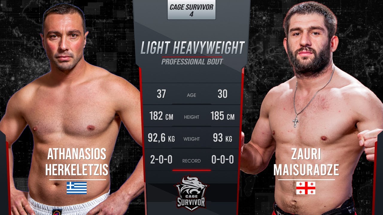 Cage Survivor 4 | Athanasios Herkeletzis vs. Zauri Maisuradze | Full Fight