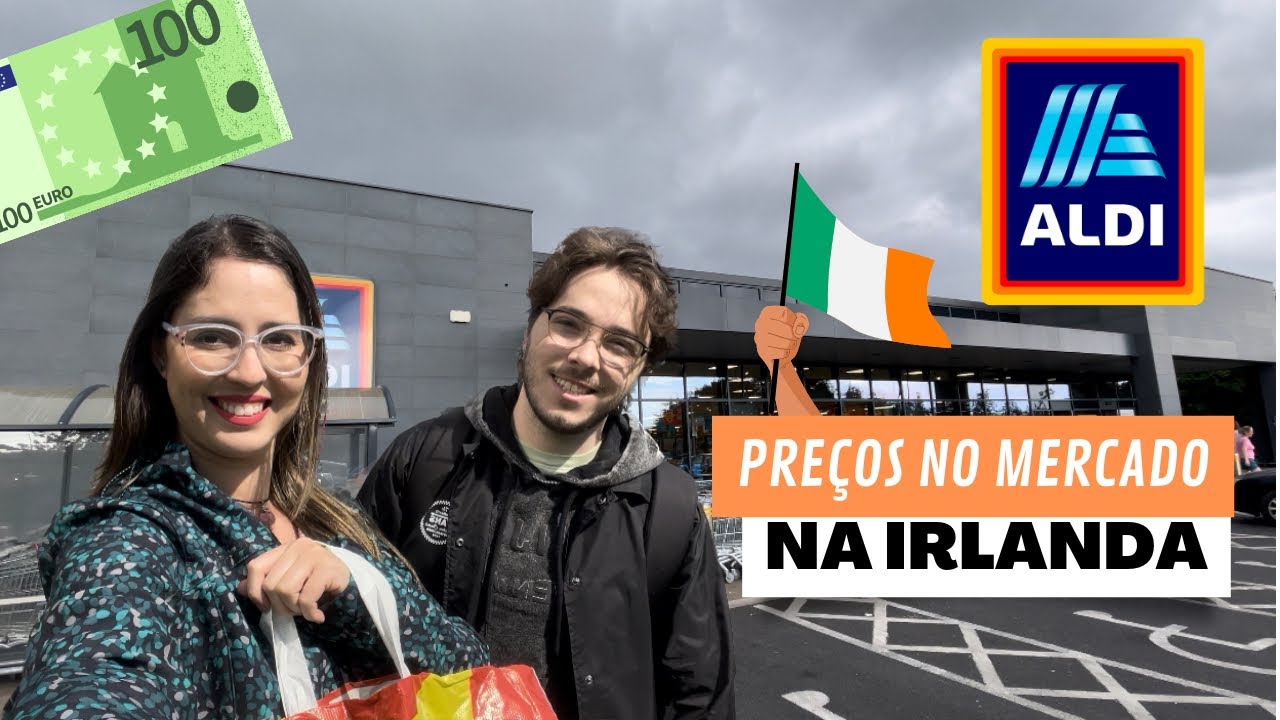 PREÇOS MERCADO NA IRLANDA 🇮🇪| REDE ALDI 2023 | Mostrando preço de tudo | Ep.11