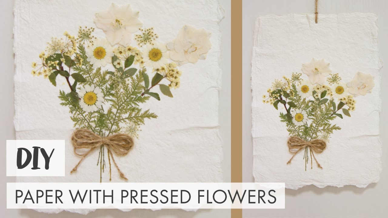 🌼 DIY paper with flowers | DIY Papier mit Blumen | Carta fai da te con fiori 🌼