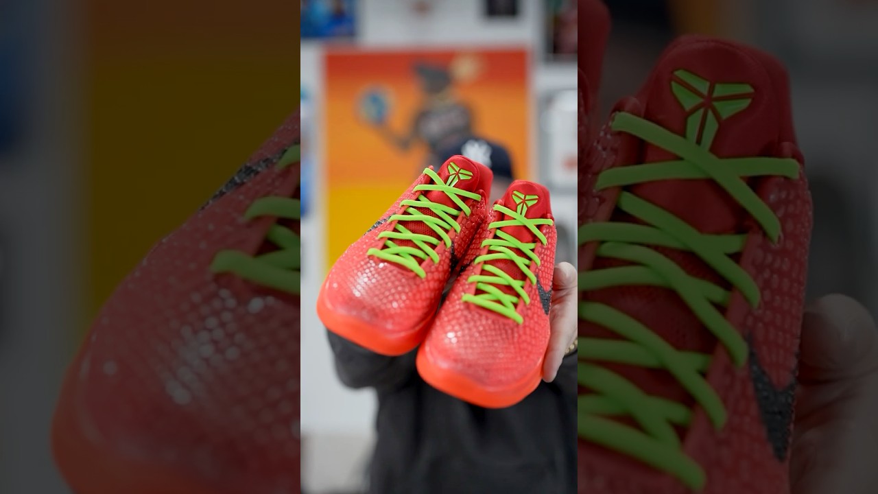 REVIEWING THE NIKE KOBE 6 REVERSE GRINCH IN UNDER 60 SECONDS!