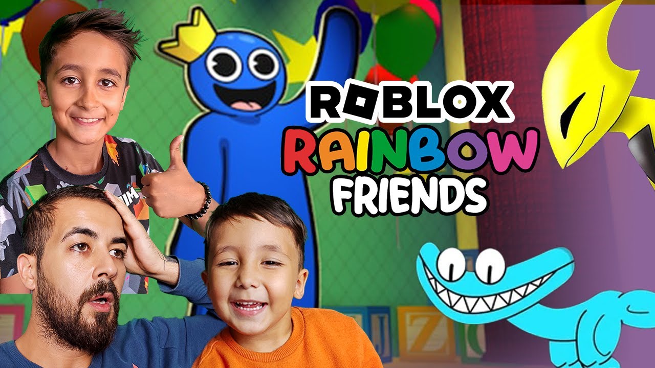 ÇOCUKLARLA RENKLİ CANAVARLARDAN KAÇTIK! 😱 ROBLOX RAINBOW FRIENDS MACERAMIZA SENDE KATIL