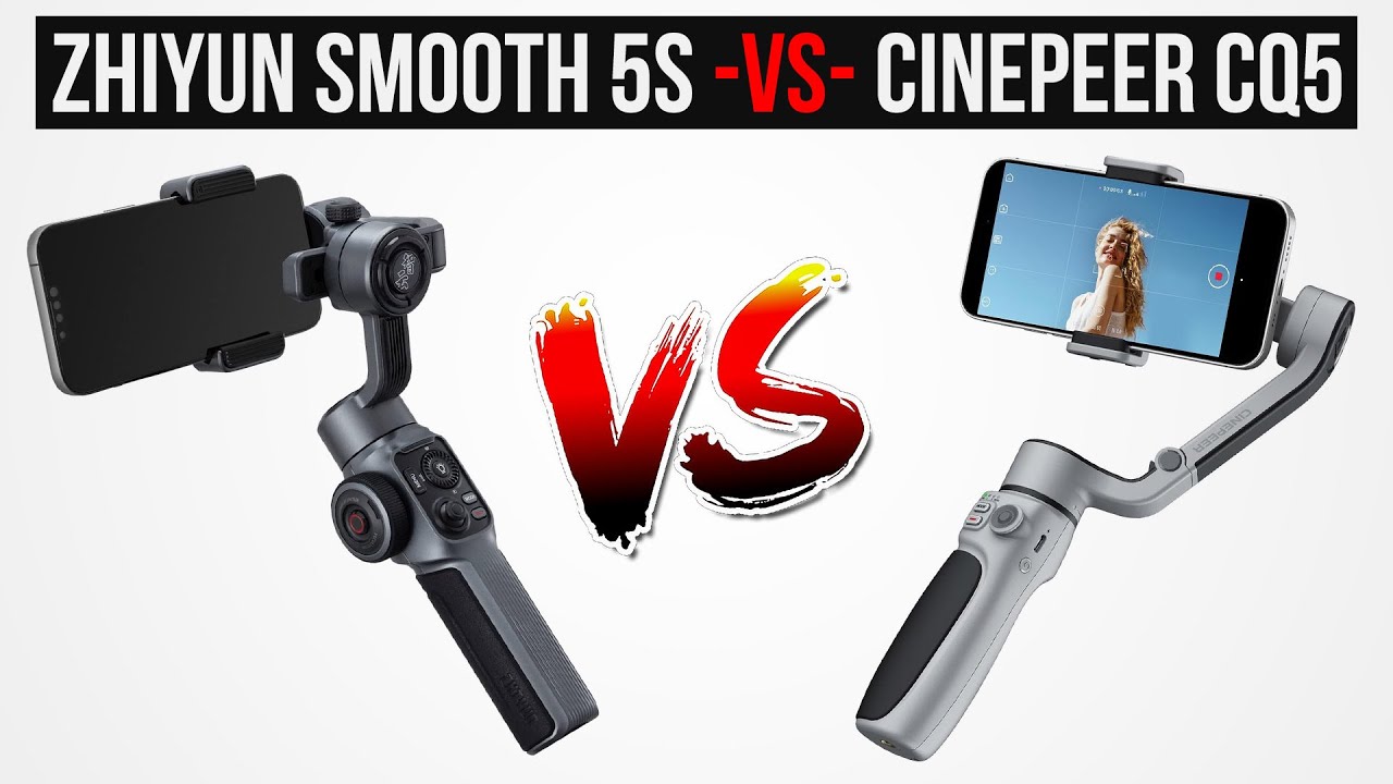 2024's Best Smartphone Gimbal? - ZHIYUN Smooth 5S & Cinepeer CQ5 Comparison (No-App AI Tracking!)