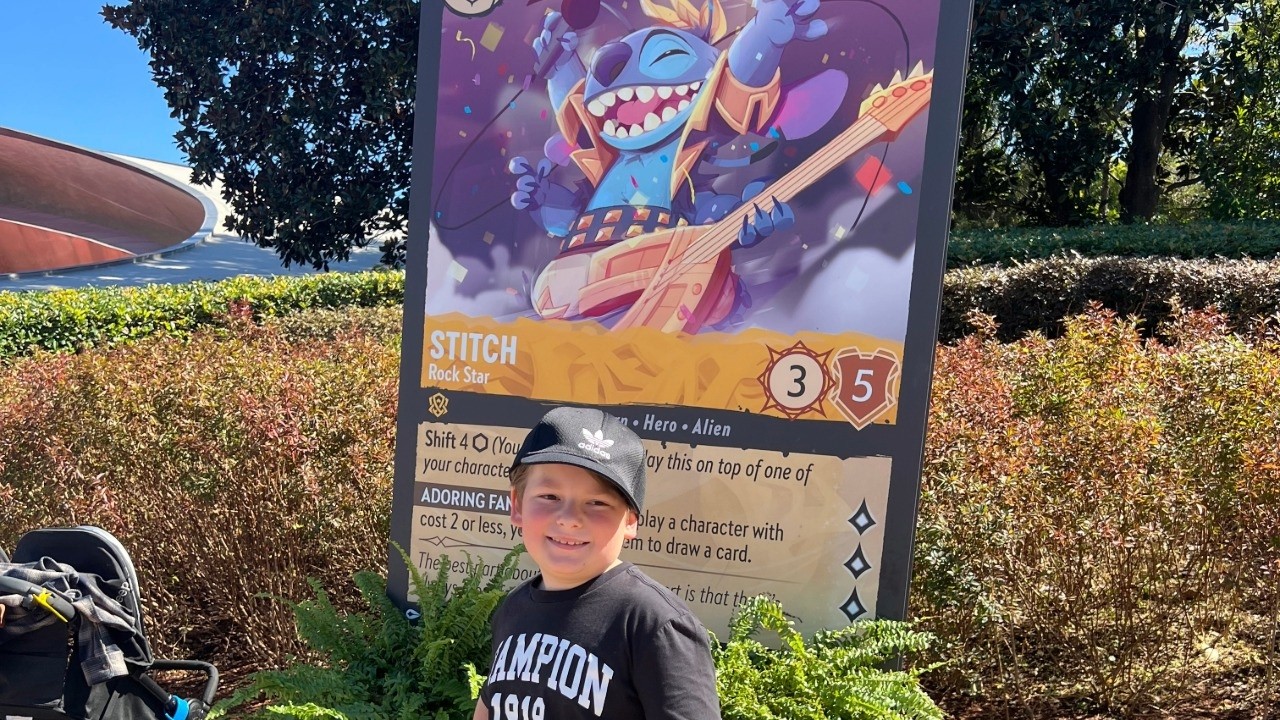 Opening Disney Lorcana TCG Archazia’s Island Illumineer's Trove Stitch Promo EPCOT Disney World