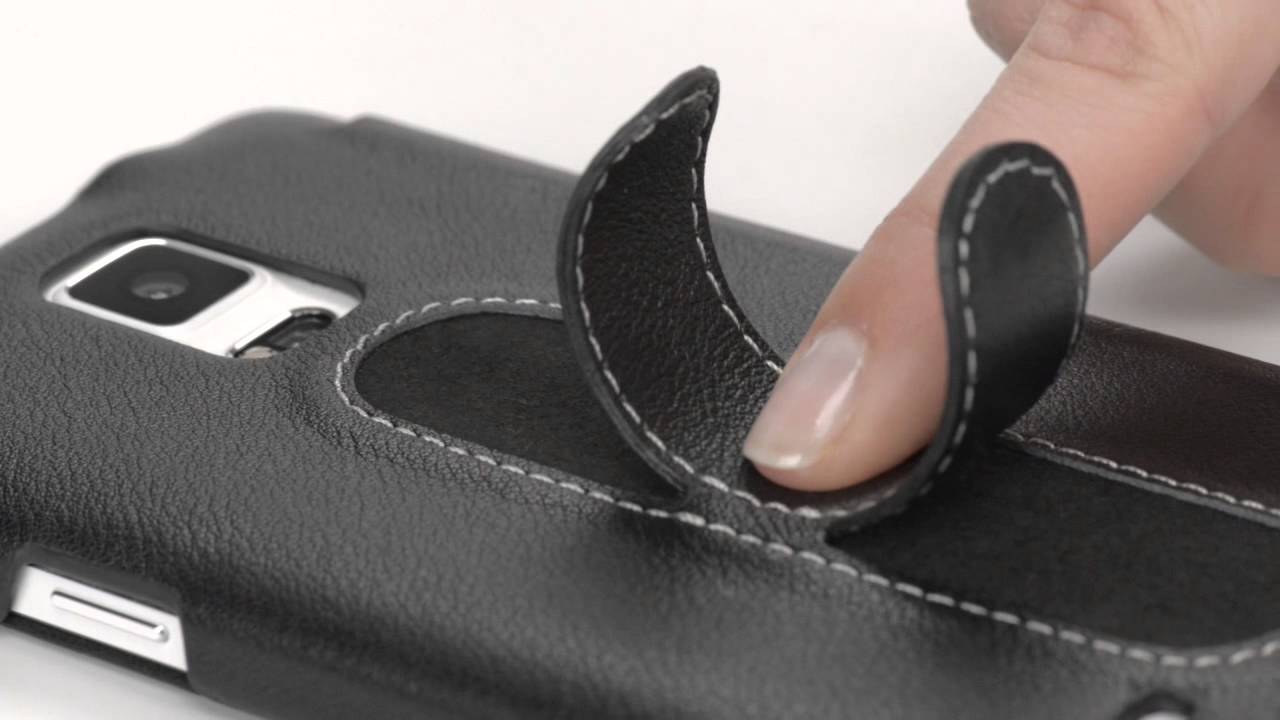 Handyh&uuml;lle f&uuml;r Samsung Galaxy Note 4 aus echtem Leder mit Standfunktion von StilGut