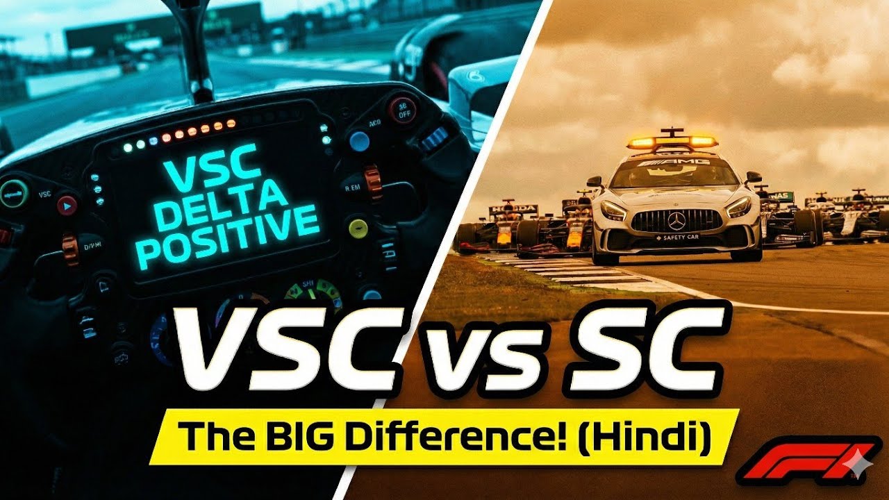 VSC vs Safety Car Meaning In Formula 1 (HINDI)  The Strategy That Wins Races 