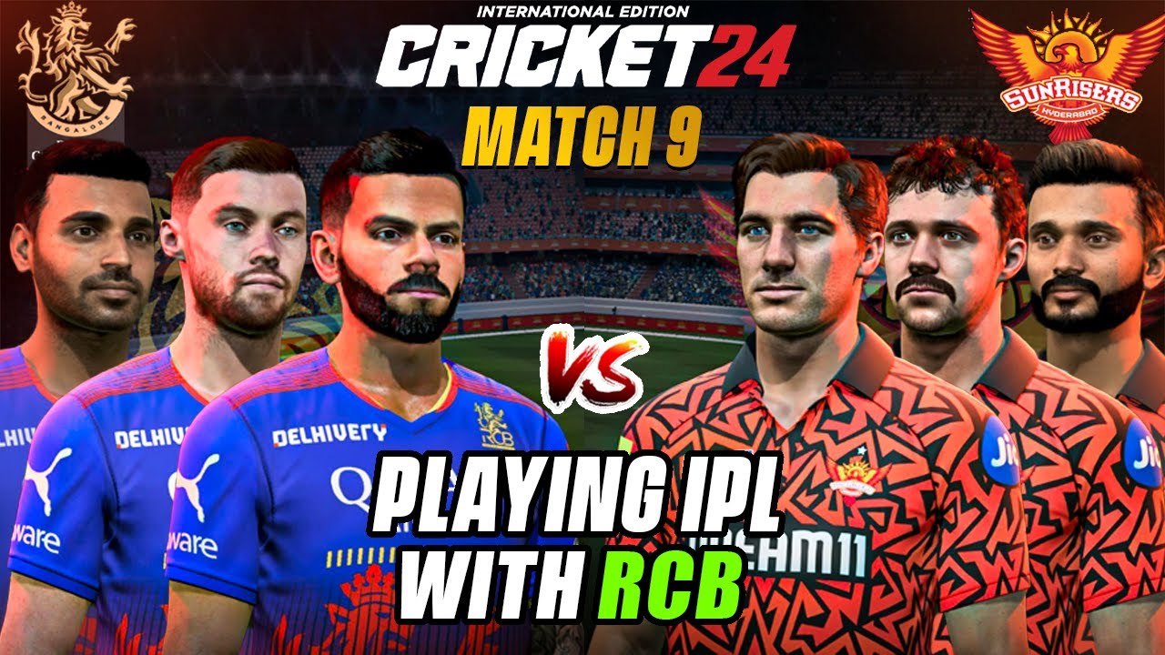 RCB vs SRH - Revenge Match❤️🔥 - Playing IPL with RCB in Cricket 24 #9
