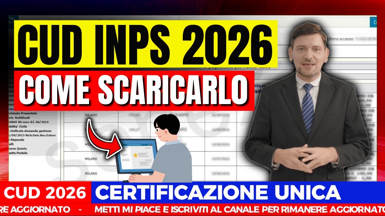 Certificazione Unica INPS 2026: quando esce e come scaricarla