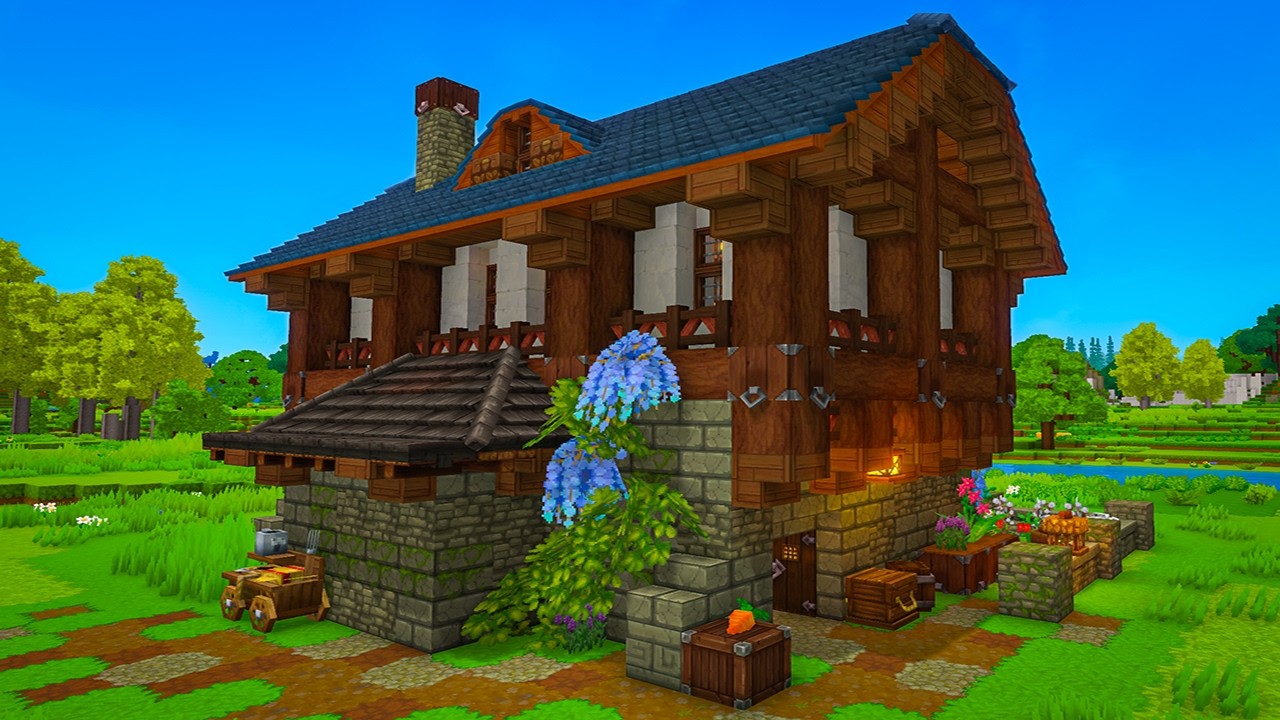 Hytale Starter House Tutorial | Easy Medieval Build