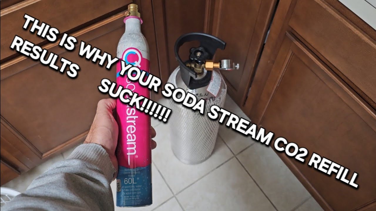 Заправка газированных напитков SODA STREAM CO2 своими руками...ВОТ ПОЧЕМУ ВЕС ВАШЕЙ ЗАПРАВКИ ОТСТ...