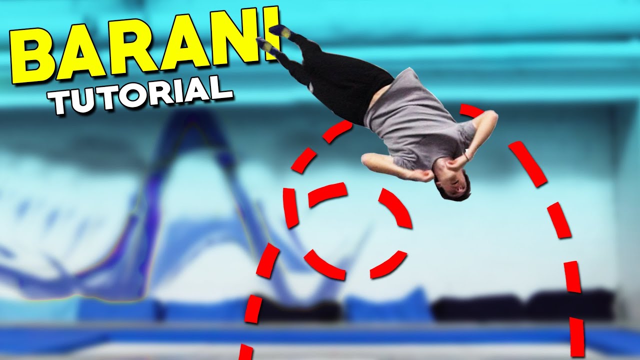 BARANI LERNEN & ÜBERWINDEN (Frontflip + Halbe Drehung!) - Trampolin Tutorial!